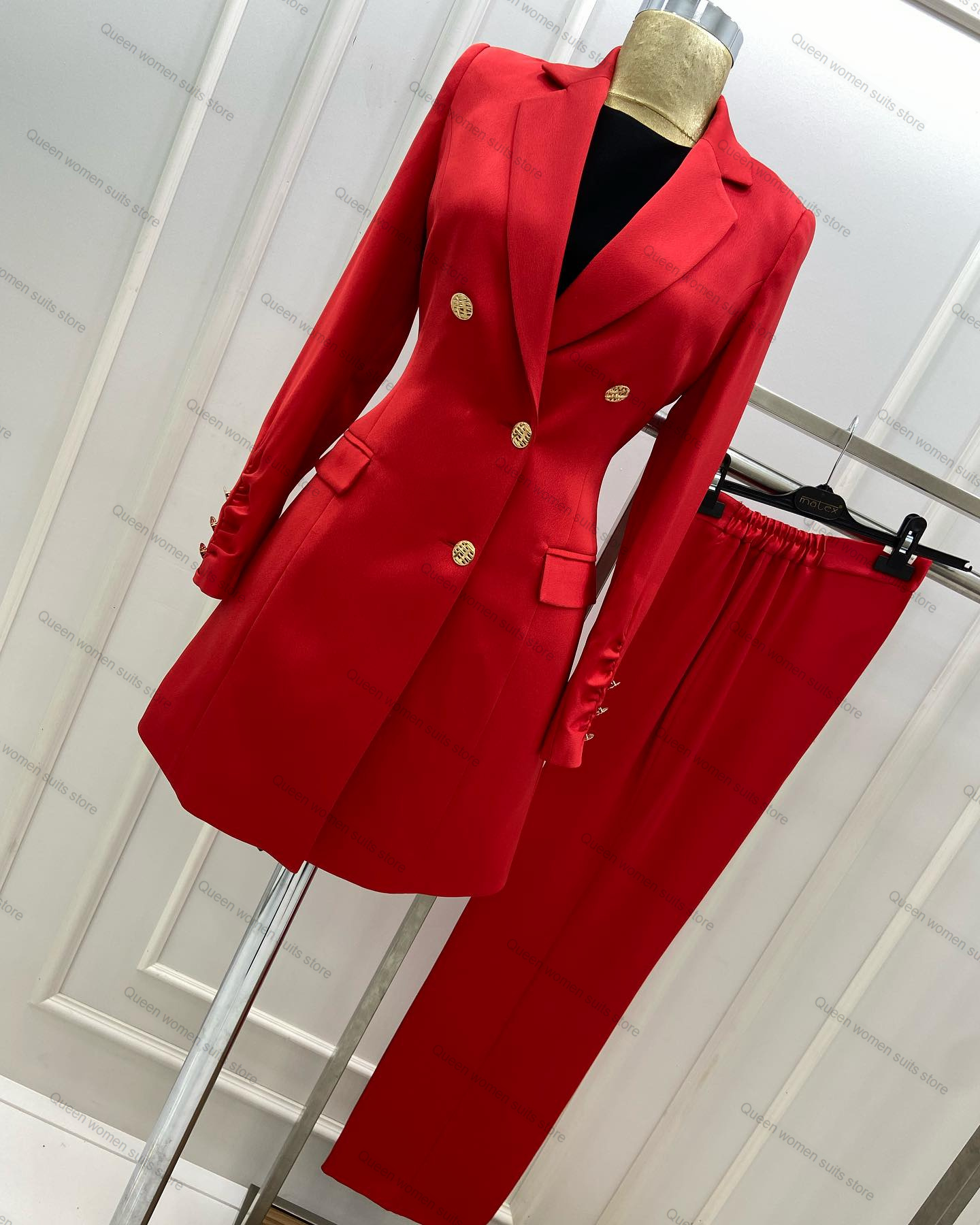 Women Formal Wear Tailor - Wedding Women Pants Suits Set 2