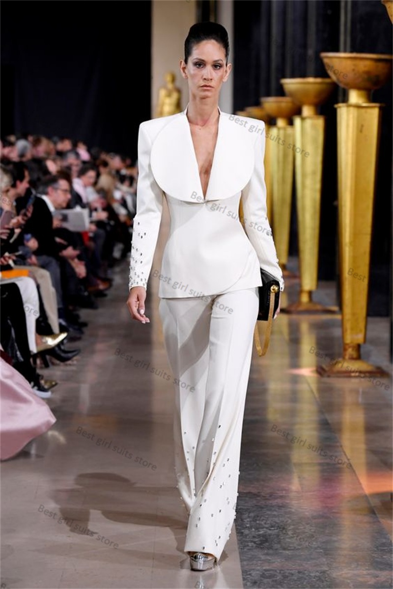 Elegant White Women Suit Set 2 - Women Formal Wear Tailor review and price