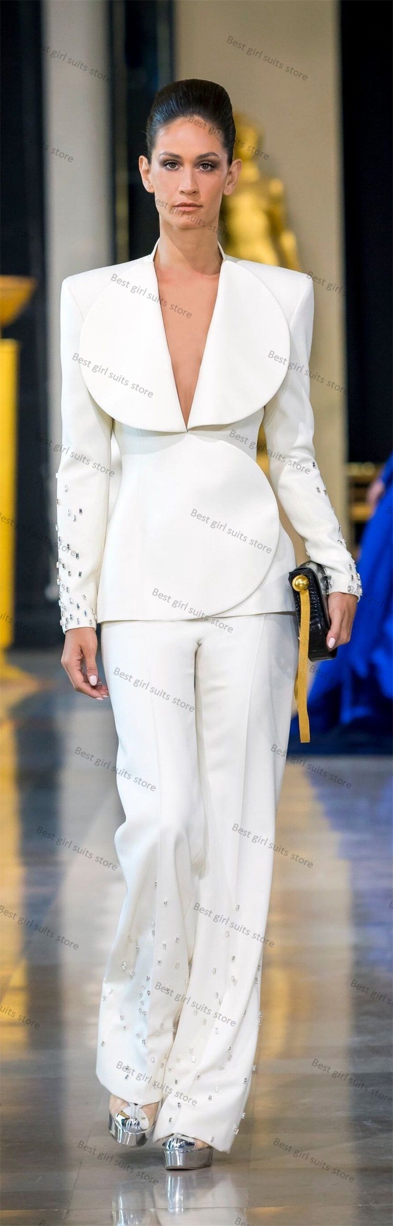 Elegant White Women Suit Set 2 - Women Formal Wear Tailor review and price
