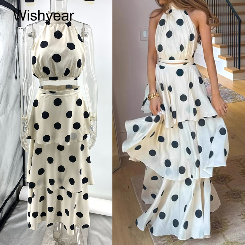 Wishyear Polka Dot Printed 2-P - Women Formal Wear For Office review and price