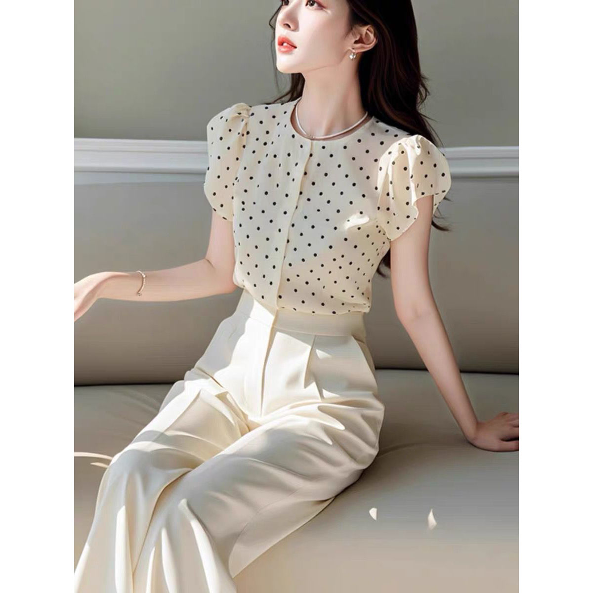 New Summer Elegant Women's Two - Women Formal Wear Tops review and price