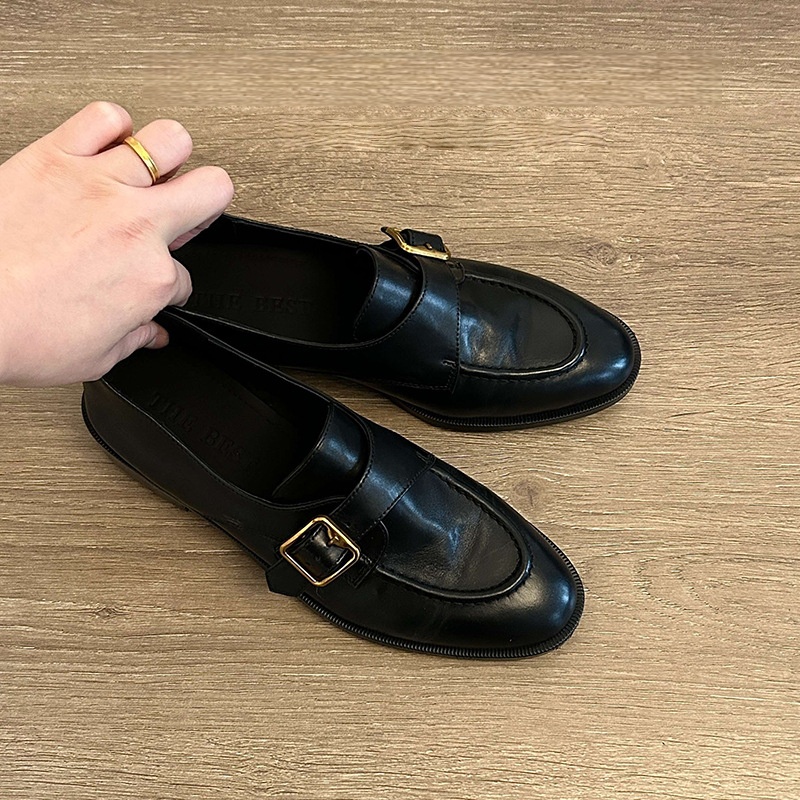 Women's Black Shoes Monk Strap - Women Formal Wear For Office review and price
