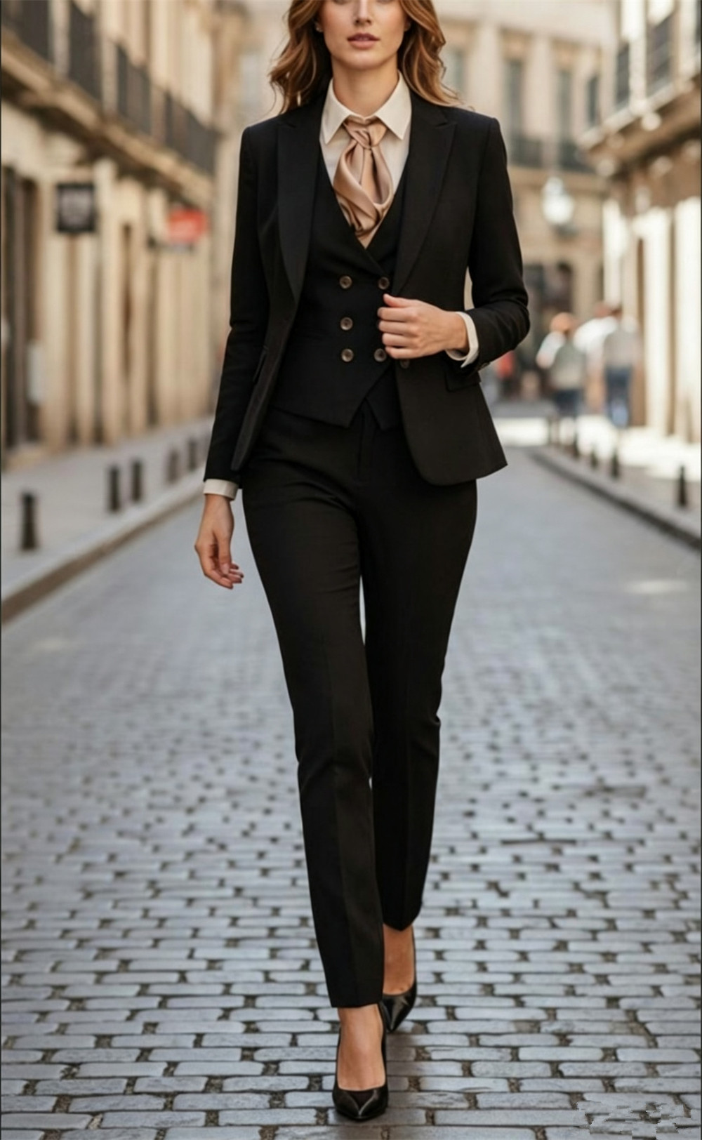 Women’s Black 3 Pieces Suit Se - Women Formal Wear Tailor review and price