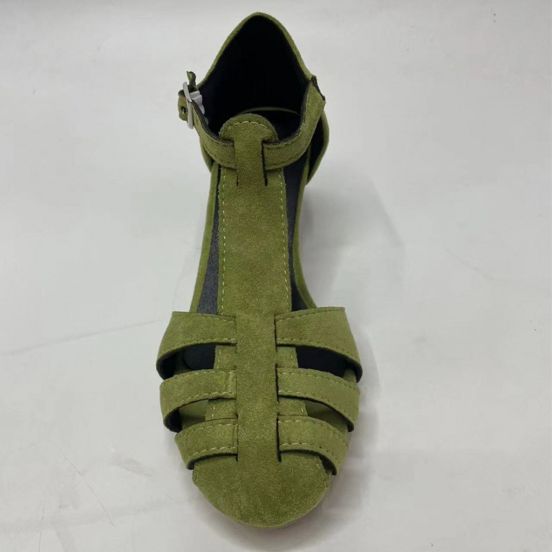 Women's Green Suede Kitten Hee - Women Formal Wear For Office review and price