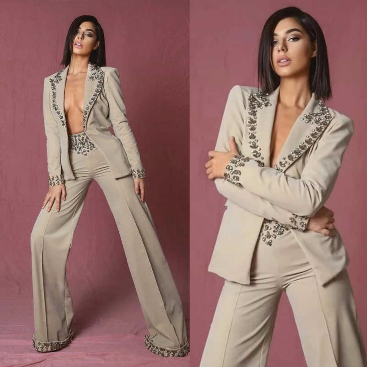 Amazing Rhinestones Women Suit - Women'S Formal Wear For A Wedding review and price