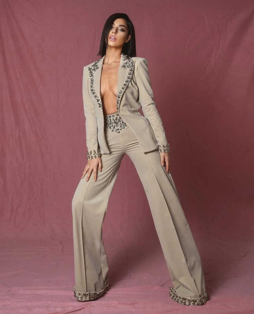 Amazing Rhinestones Women Suit - Women'S Formal Wear For A Wedding review and price
