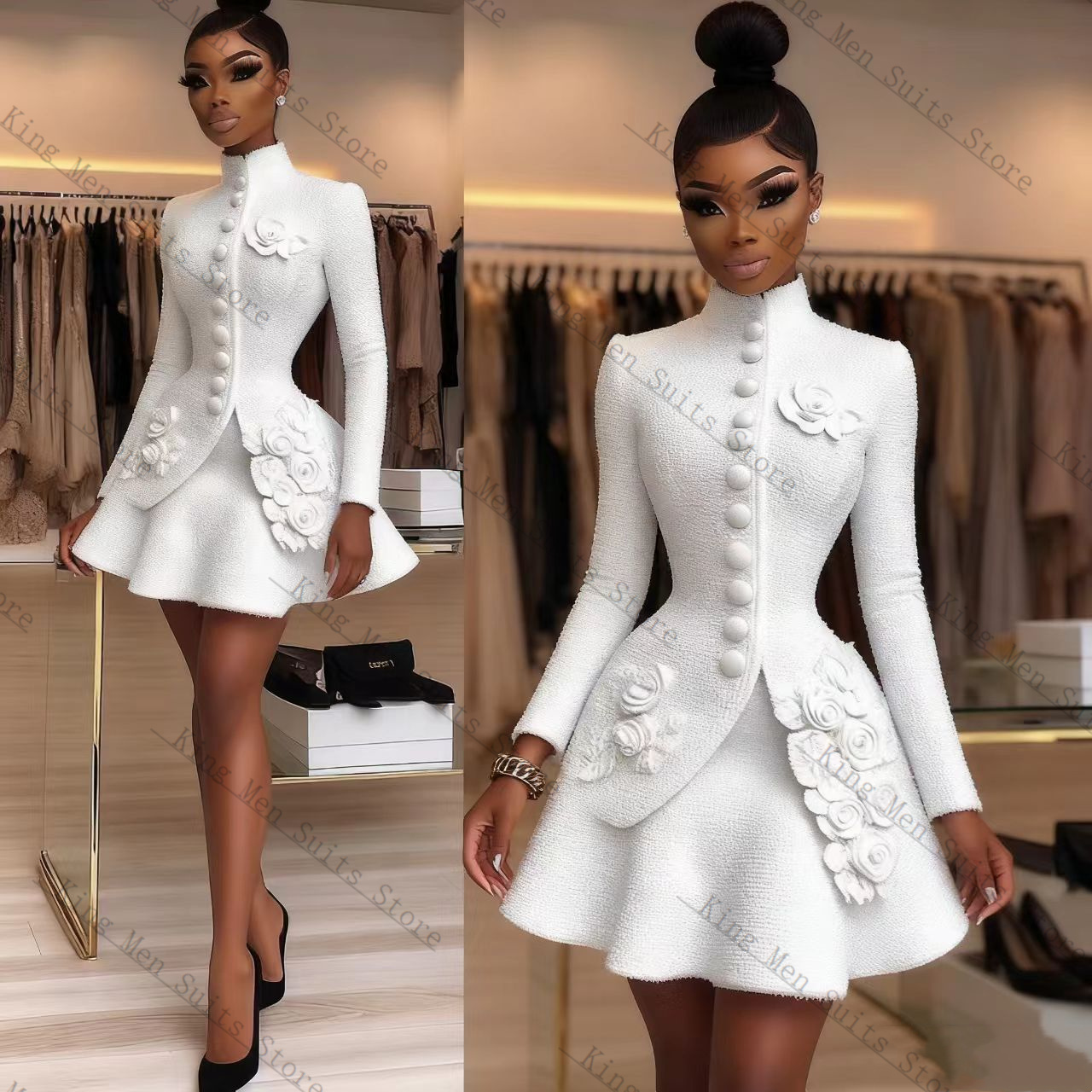 Luxury White Women Suit Set 2  - Women'S Formal Jackets To Wear With Dresses review and price