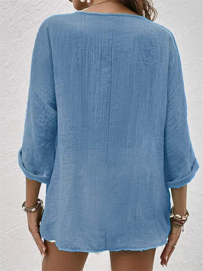 Elegant Buttons Solid Blouse S - Women Formal Wear Tops review and price