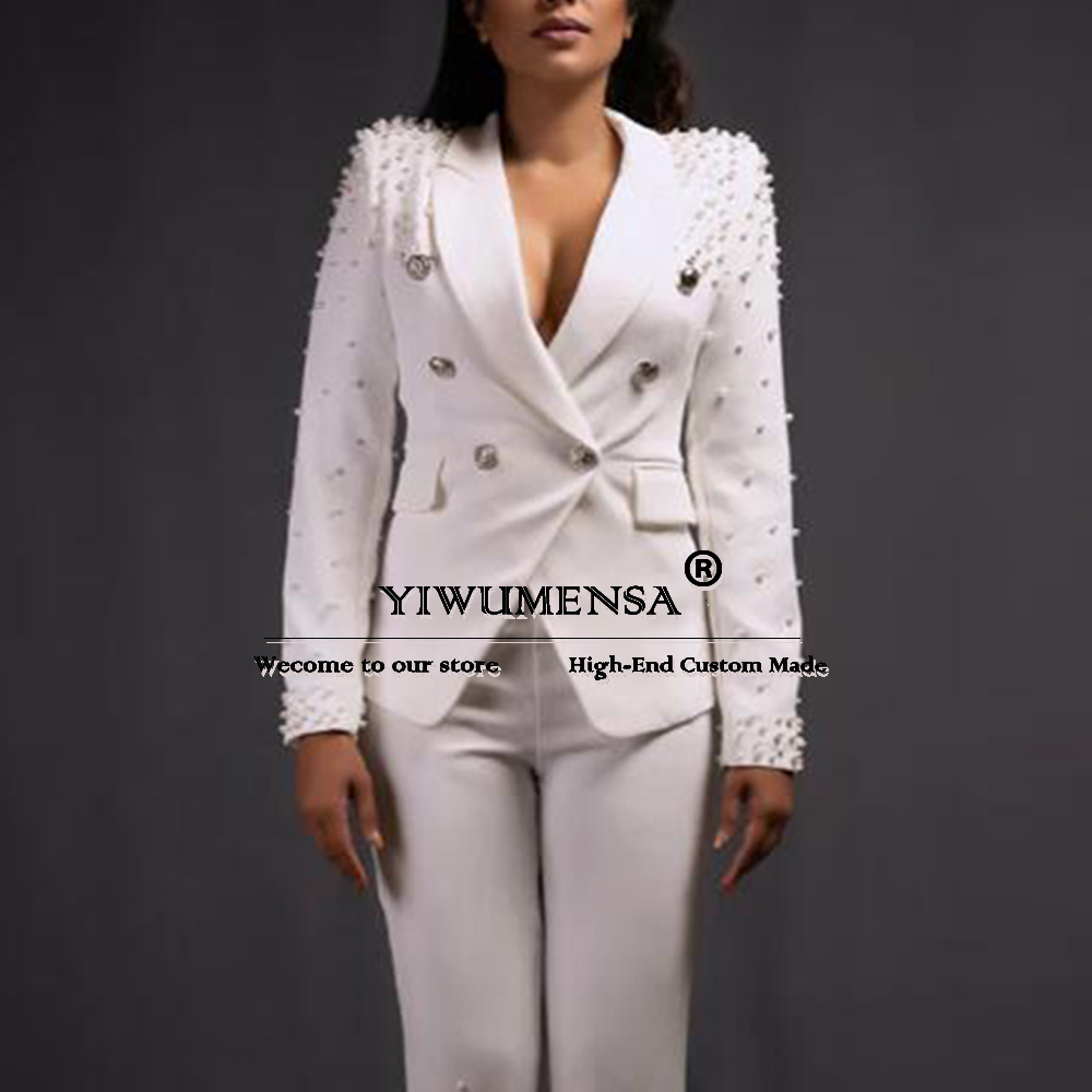 Luxury Women Pants Suits Slim  - Women Formal Wear Tailor review and price