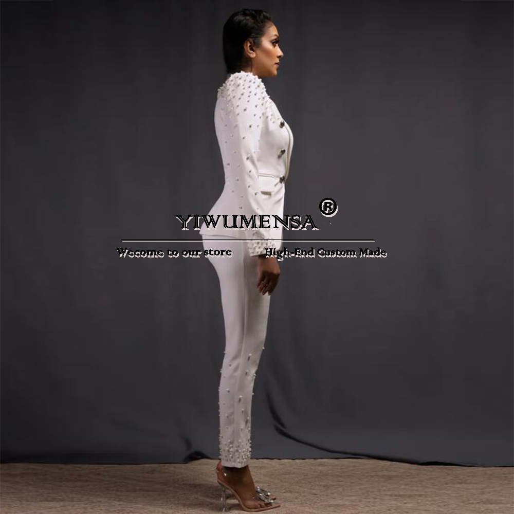 Luxury Women Pants Suits Slim  - Women Formal Wear Tailor review and price