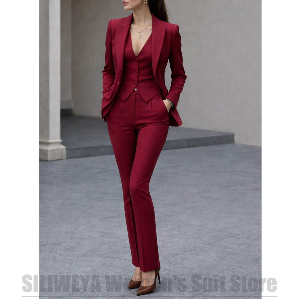 Women 3 Piece Suit Set Blazer  - Women'S Formal Wear For A Wedding review and price