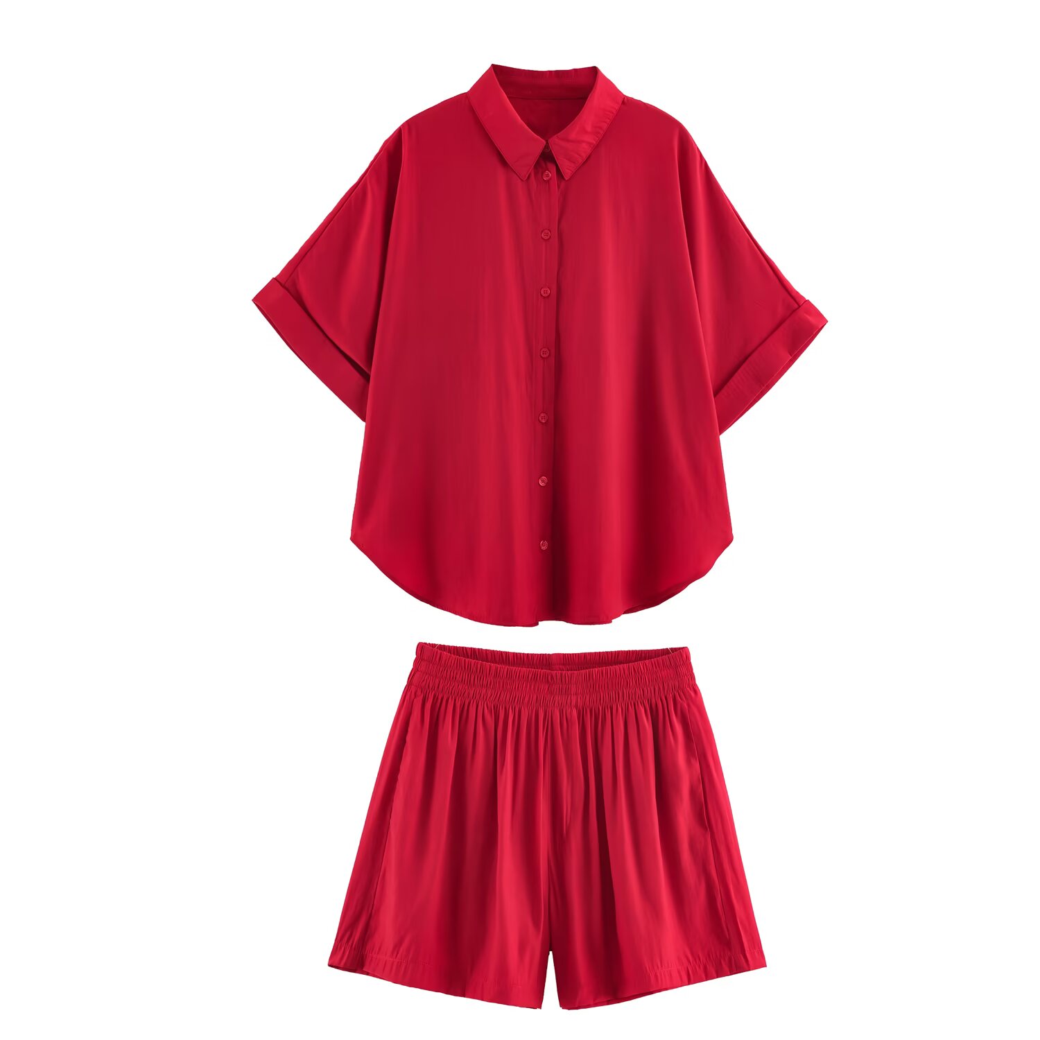 Women Casual Shirt Shorts Suit - Women Formal Wear Tops review and price