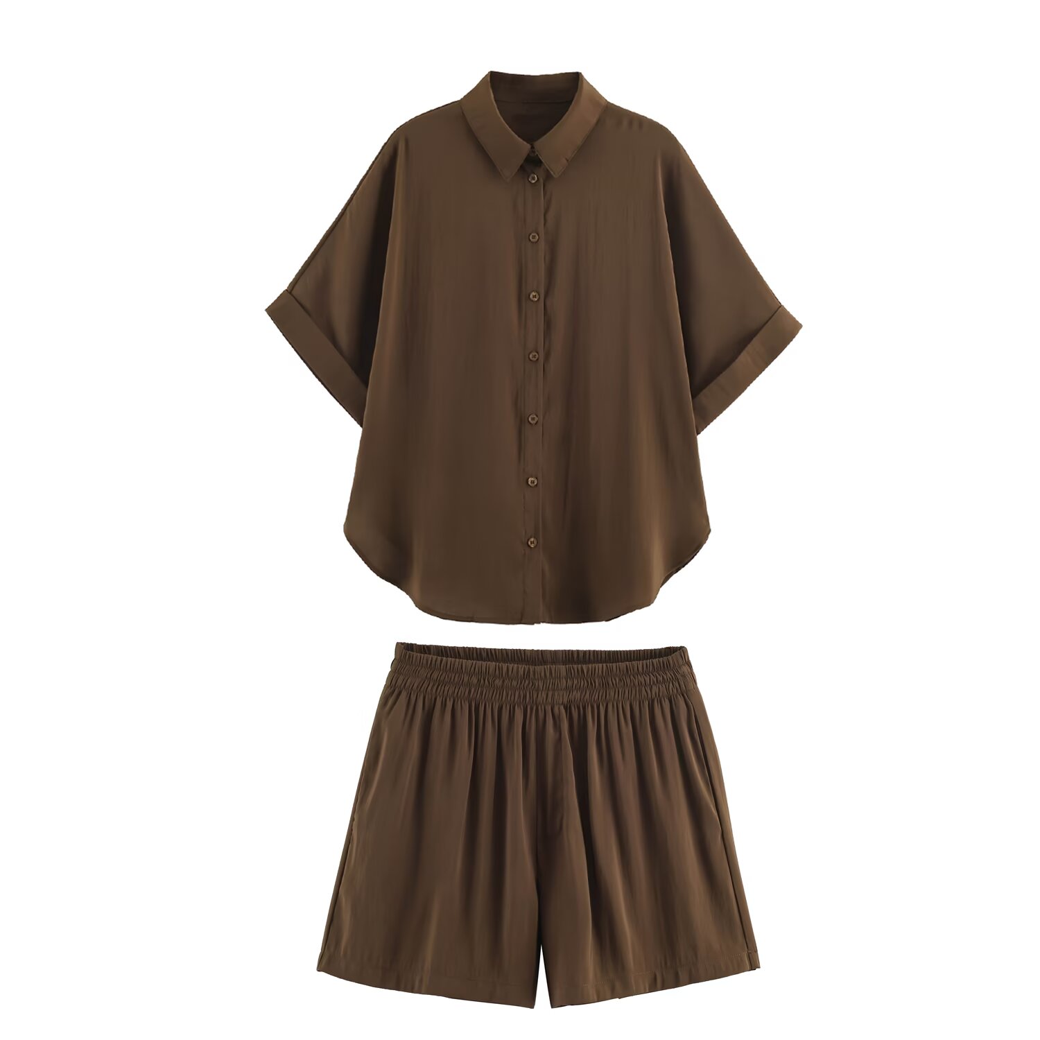 Women Casual Shirt Shorts Suit - Women Formal Wear Tops review and price